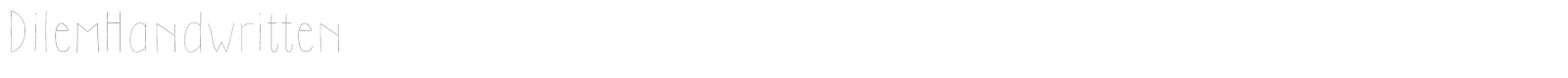 DilemHandwritten font preview